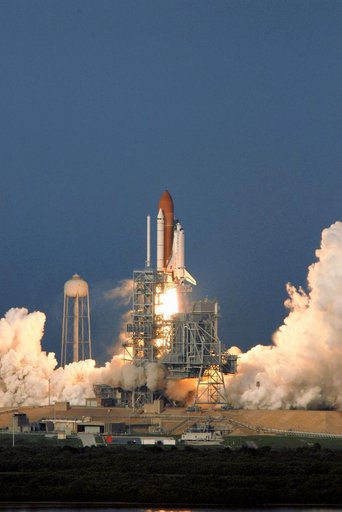 View of the launch of the Space Shuttle Endeavour at KSC to start the STS-118 Mission