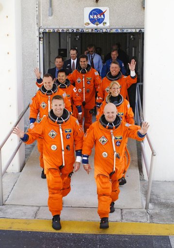 STS-124 crew walkout to van