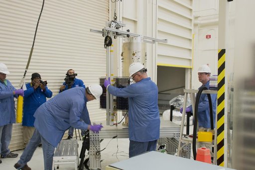 Pegasus XL CYGNSS Microsats Installation on Deployment Module