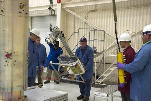 Pegasus XL CYGNSS Microsats Installation on Deployment Module
