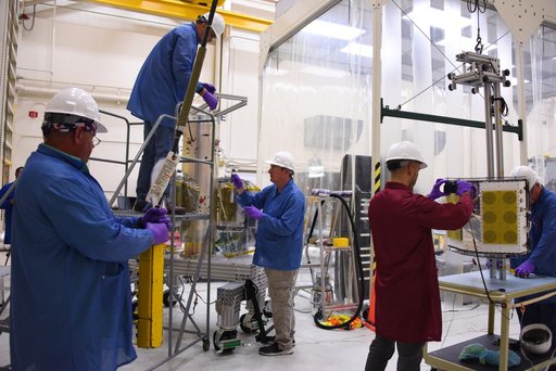 Pegasus XL CYGNSS Microsats Installation on Deployment Module