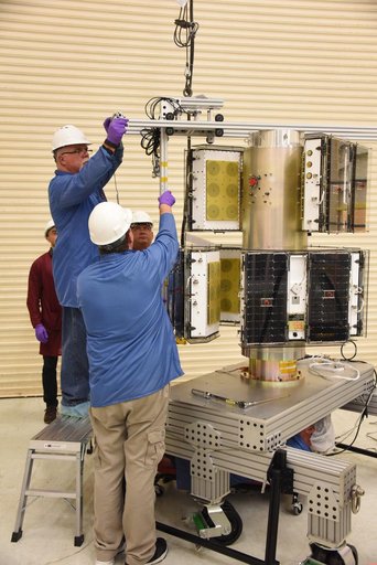 Pegasus XL CYGNSS Microsats Installation on Deployment Module