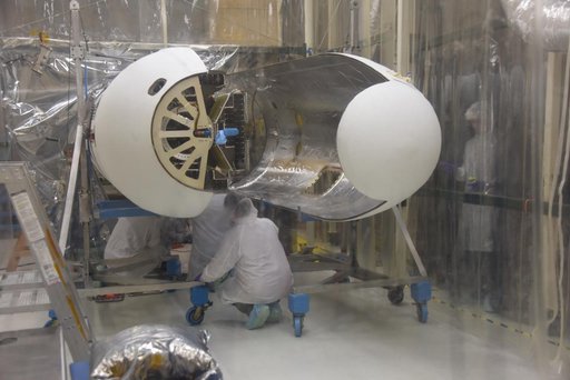 Pegasus XL CYGNSS Fairing Mate and Black Light Test