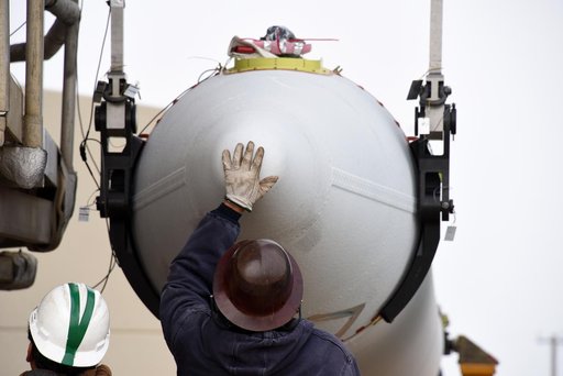 Delta II JPSS-1 SRM Installation onto Booster