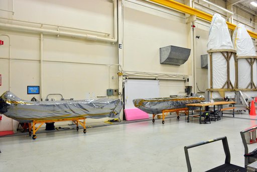 Pegasus ICON Lift onto Assembly Integration Trailer (AIT)