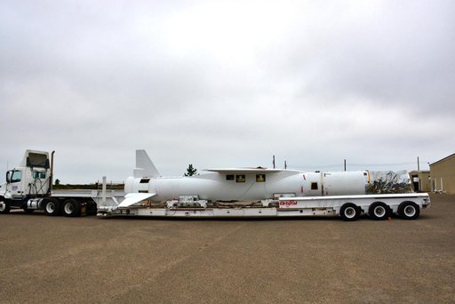Pegasus ICON Lift onto Assembly Integration Trailer (AIT)