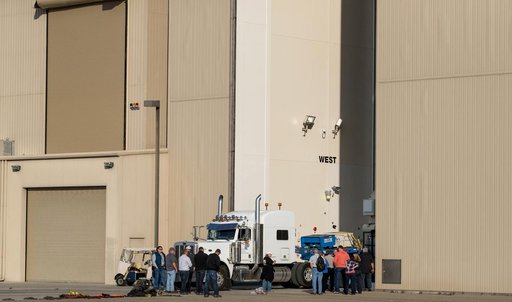 Delta II JPSS-1 Spacecraft Arrival