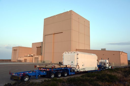 Delta II JPSS-1 Spacecraft Arrival and Offload