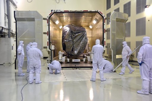 Delta II JPSS-1 Spacecraft Arrival and Offload