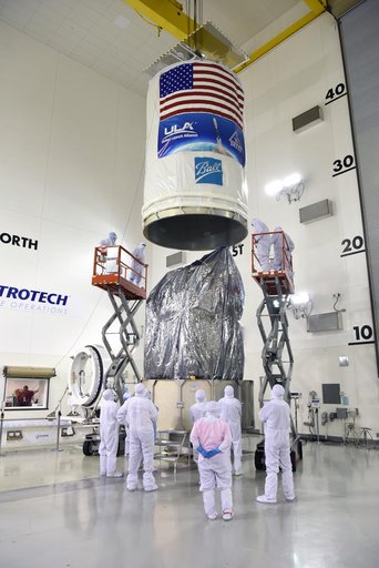JPSS-1 Spacecraft Canning and Lift to Transport Trailer