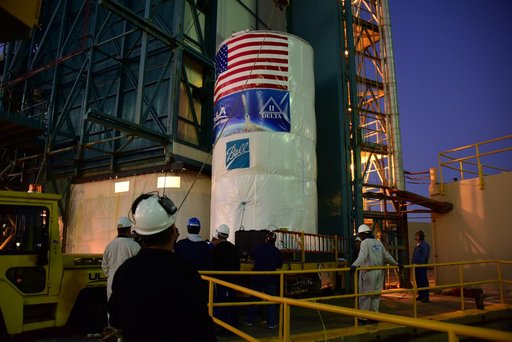 JPSS-1 Spacecraft Transport to SLC-2, Lift & Mate to Delta II