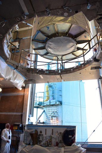 JPSS-1 Spacecraft Transport to SLC-2, Lift & Mate to Delta II
