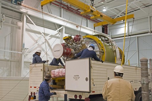 Delta II ICESAT Second Stage Arrival
