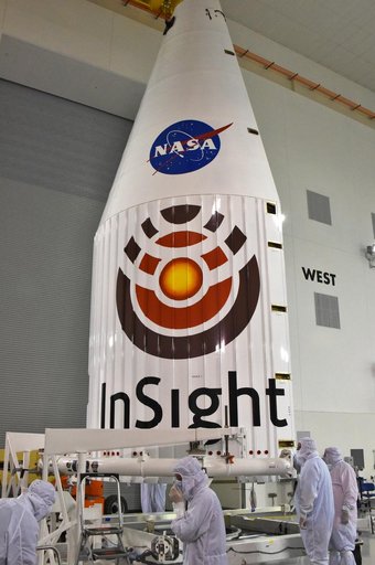 InSight Atlas V Fairing Rotate to Vertical