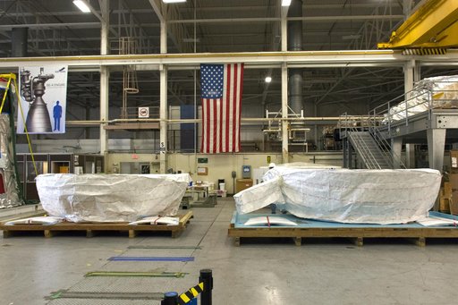 InSight Atlas V Boattail Halves Arrival, Offload, Mate