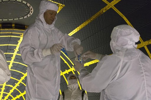 Delta II ICESat-2 Fairing Cleaning and Sampling