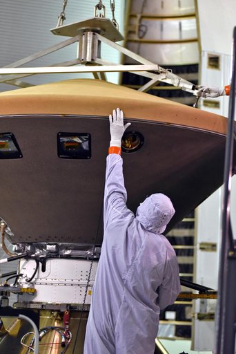 InSight Final Flight Installation of Heatshield