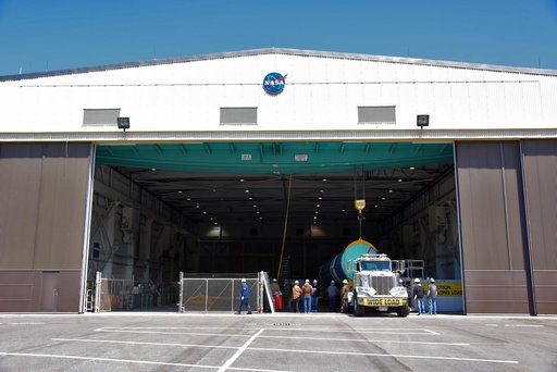 Delta II ICESat-2 Booster Offload onto Transporter
