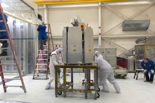 Pegasus ICON Spacecraft Move Into Cleanroom