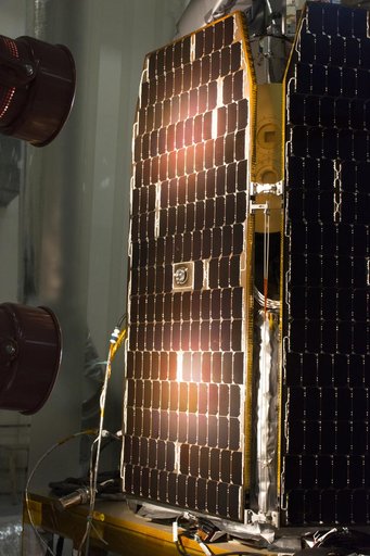 Pegasus ICON Solar Array Illumination Test
