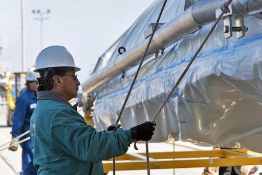 Delta II ICESat-2 Fairing Hoist