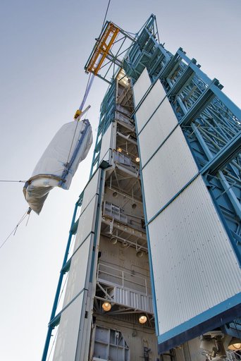Delta II ICESat-2 Fairing Hoist