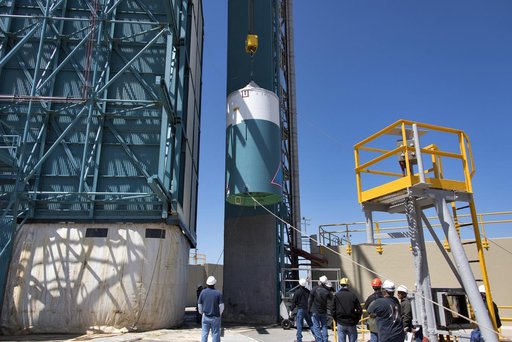 Delta II ICESat-2 Interstage Lift and Mate