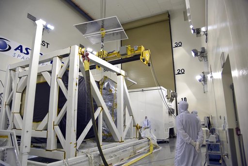 Delta II ICESat-2 Spacecraft Removal from Shipping Container