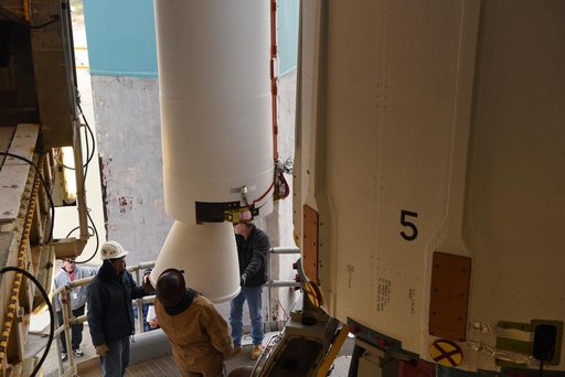 Delta II ICESat-2 SRM Lift and Mate