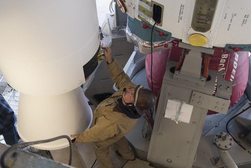 Delta II ICESat-2 SRM Lift and Mate