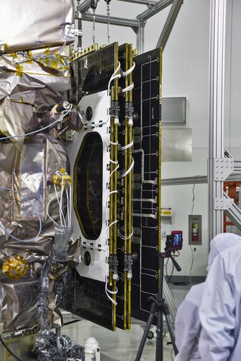 Delta II ICESat-2 Solar Array First Motion Test