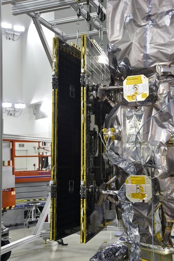 Delta II ICESat-2 Solar Array First Motion Test