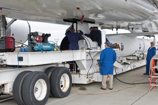 Pegasus ICON Rollout to Hotpad, Mate to L-1011