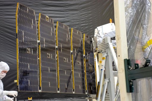 Pegasus ICON Solar Array Deployment Test