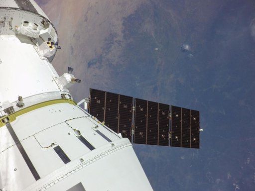 Orion Deploys Solar Arrays