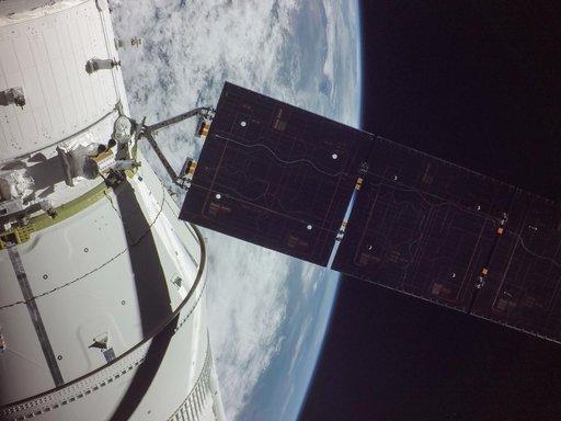 Orion Deploys Solar Arrays