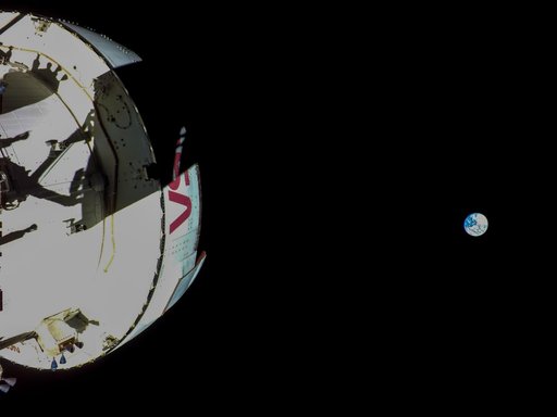 Flight Day 9: Orion Looks Back at Earth