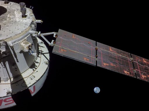 Flight Day 9: Orion Looks Back at Earth