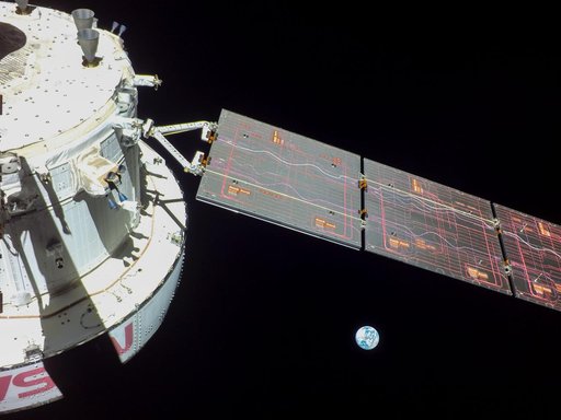 Flight Day 9: Orion Looks Back at Earth