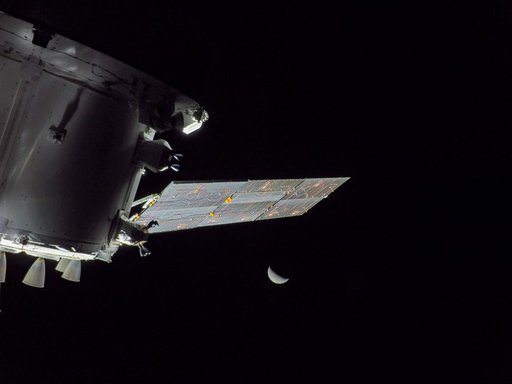 Flight Day 9: Orion Looks Back at Moon