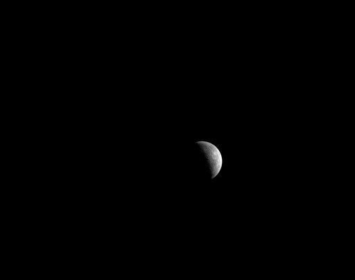 Moon as Seen from Orion in Distant Retrograde Orbit