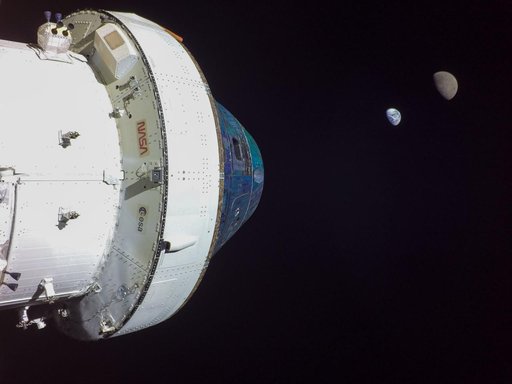 Artemis I Flight Day 13: Orion, Earth, and Moon