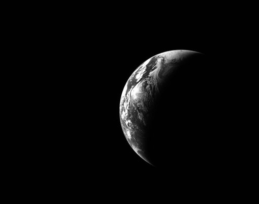 Orion Looks Back at Earth