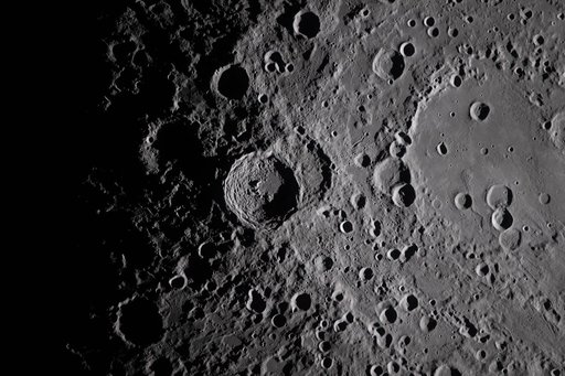 Shadows Across Vavilov Crater