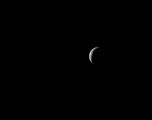 Artemis II Lunar Crescent View