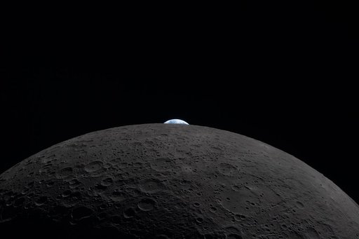 Taking a Peek at Earth from the Far Side of the Moon