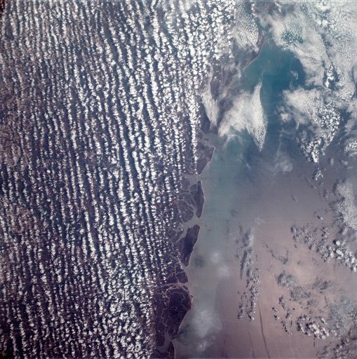 East coast of the United States seen from the Apollo 6 unmanned spacecraft
