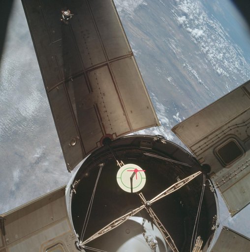 Apollo 7/S-IVB Rendezvous in space