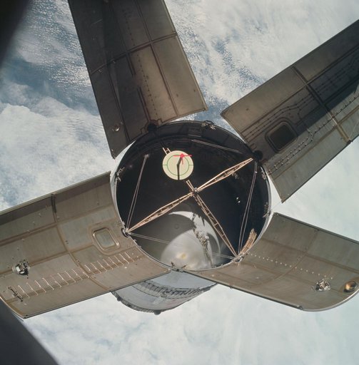 Apollo 7/S-IVB Rendezvous in space