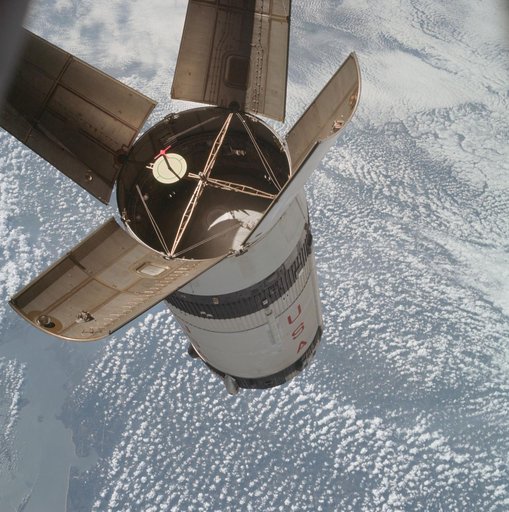 Apollo 7/S-IVB Rendezvous in space